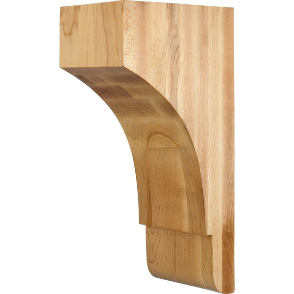 Hardware Resources 5" Wx7"Dx14"H Rubberwood Minimalist Corbel COR32-2RW - main